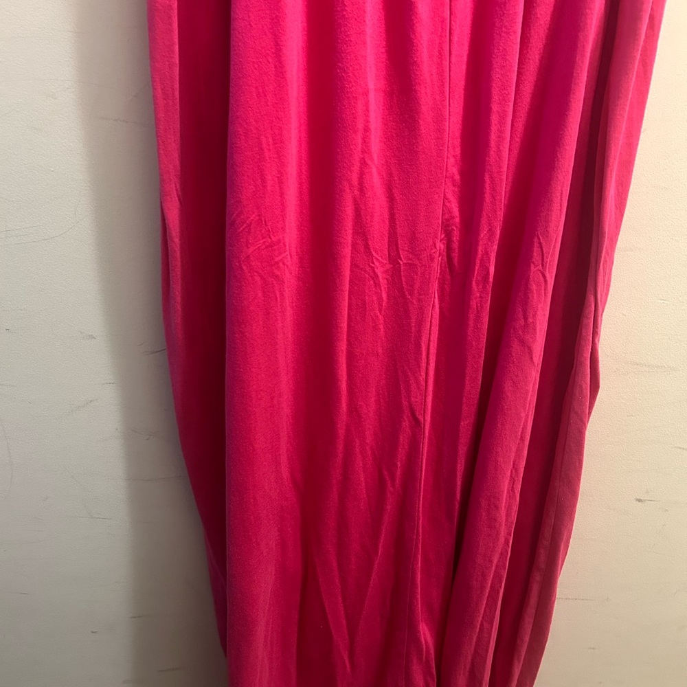 NWOT- Faded Glory Pink Smocked Maxi Dress with Straps. Size 4x (26w-38w) - Picture 4 of 8